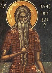 icon of st. paul the first hermit